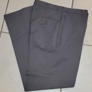Haggar black label mens dress pants 34x34 Gray